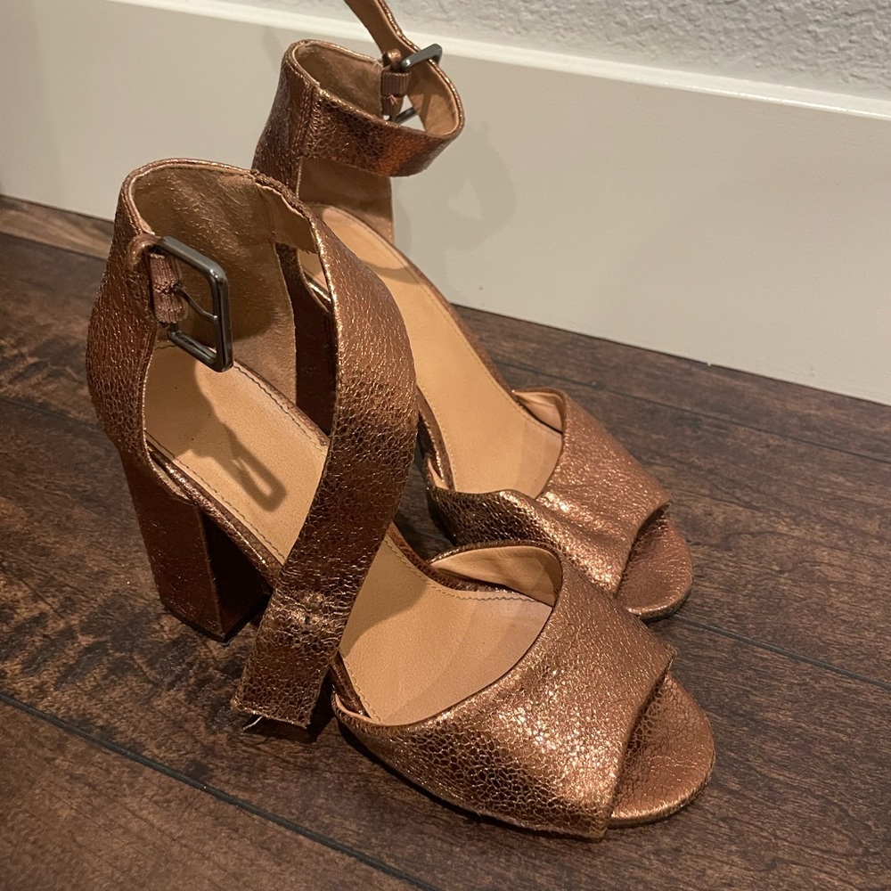 Gold heels